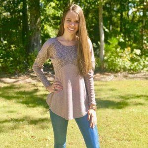 Criss-Cross Waffle Top